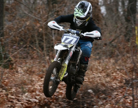 Travis Lentz of Walshville picked up another win on Sunday, Nov. 15, as he earned first in the 65cc class at the WFO Productions hare scramble in Keithsburg. Lent picked up an AMA District 17 title this year in the 65cc class.